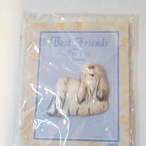 Beautiful Granz Brooch best friend dog pin new